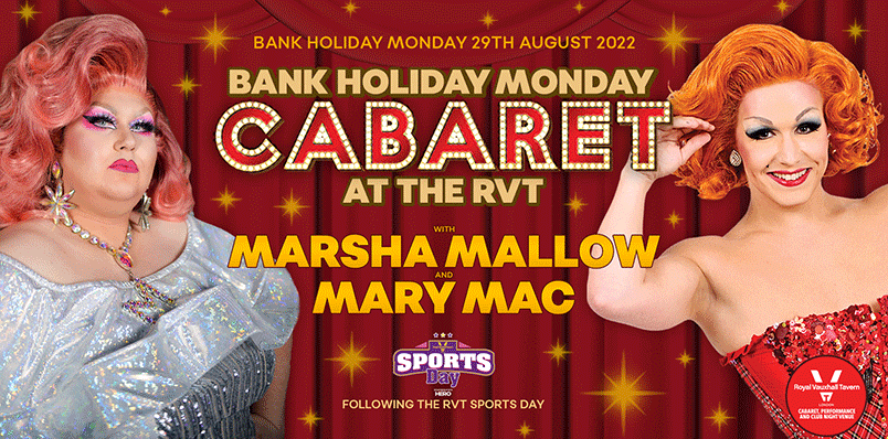 BANK HOLIDAY MONDAY WITH MARY MAC AND MARSHA MALLOW