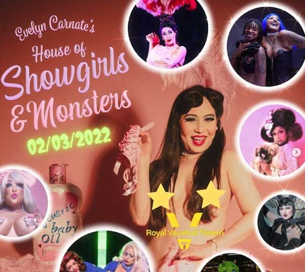 Evelyn Carnate’s HOUSE OF SHOWGIRLS & MONSTERS