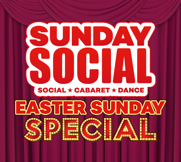 Easter Sunday Social at the RVT with Lola Lasagne and The D.E. Experience