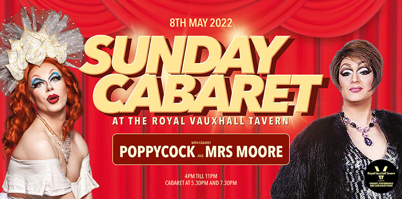 Sunday Cabaret at the RVT with Poppycock and Mrs Moore
