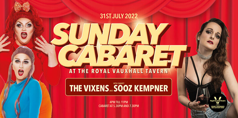Sunday Cabaret at the RVT with The Vixens and Sooz Kempner