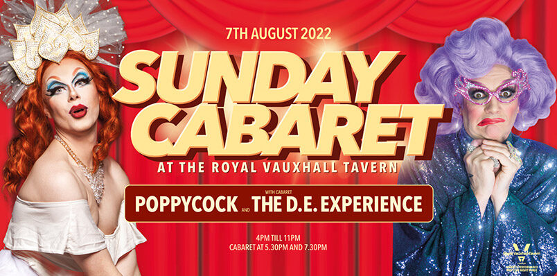 Sunday Cabaret at the RVT with Poppycock and The D.E. Experience