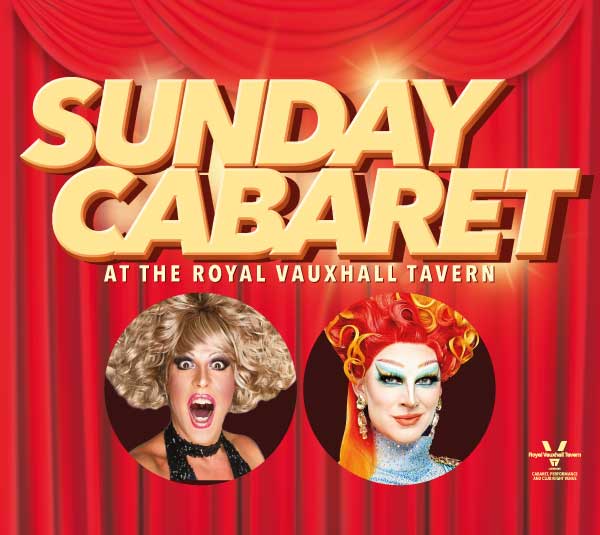 Sunday Cabaret with Drag With No Name and Copper Topp