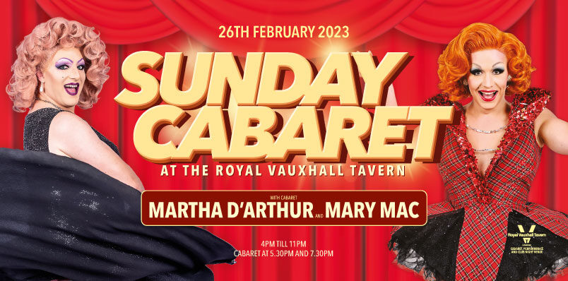 Sunday Cabaret at the RVT with Martha D
