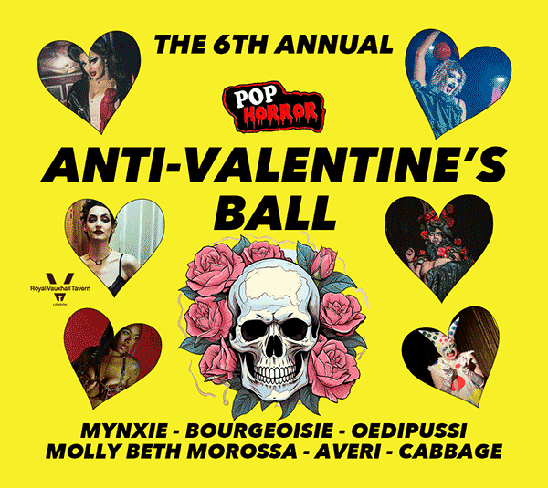PopHorror’s 6th Annual Anti-Valentine’s Ball at The RVT