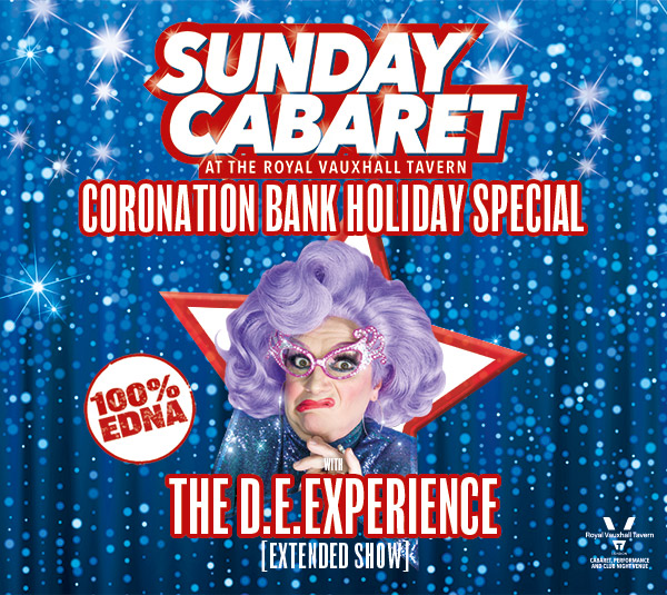 CORONATION BANK HOLIDAY SUNDAY CABARET AT THE RVT WITH THE D.E EXPERIENCE EXTENDED SHOW