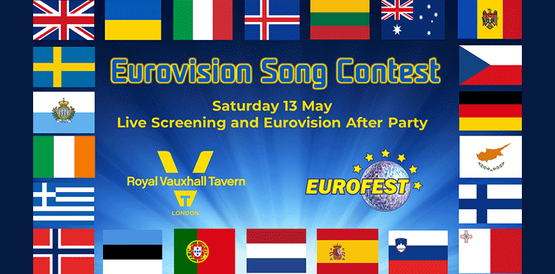 EUROVISION 2023 GRAND FINAL LIVE SCREENING AND AFTER PARTY 7PM TO 4AM 