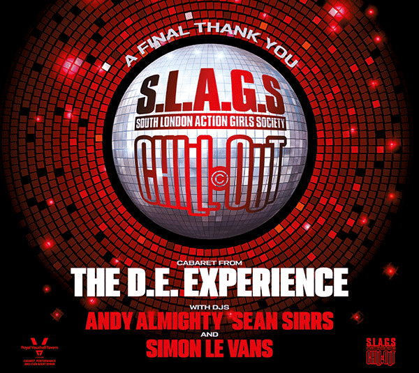 SUNDAY CABARET PRESENTS S.L.A.G.S WITH D.E EXPERIENCE