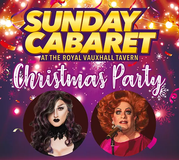 SUNDAY CABARET CHRISTMAS PARTY WITH WOE ADDAMS AND LOLA LASAGNE