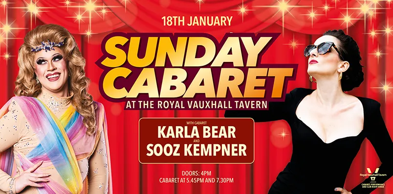 Sunday Cabaret with Karla Bear & Sooz Kempner
