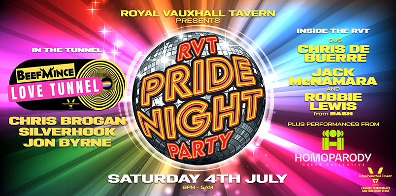 PRIDE NIGHT PARTY AT THE ROYAL VAUXHALL TAVERN