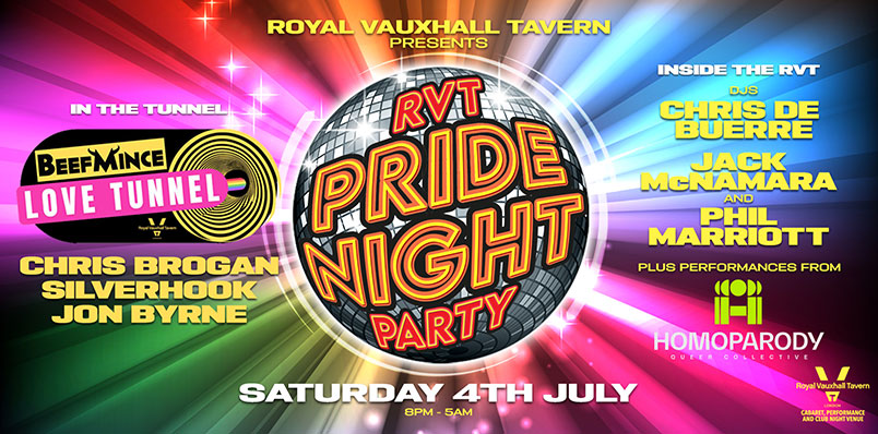 PRIDE NIGHT PARTY AT THE ROYAL VAUXHALL TAVERN