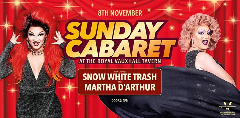 Sunday Cabaret at the RVT with Snow White Trash and Martha D
